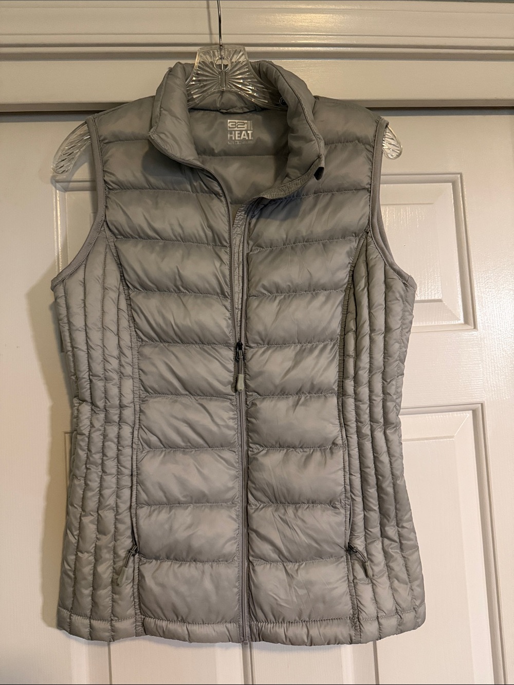 32 Degrees Women's Light Gray Quilted Packable Down Vest